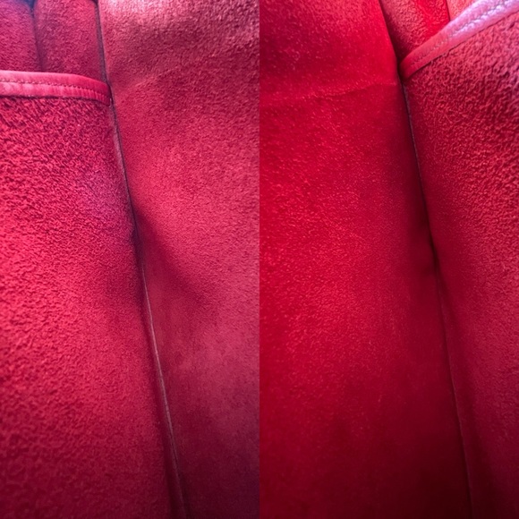 Stunning Vintage Coach Red Leather Crescent Bag, Brass Hardware Sold elsewhere - Picture 12 of 16